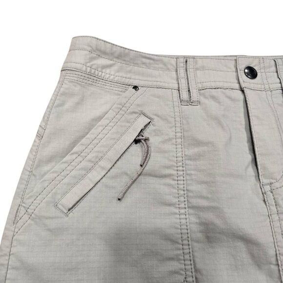 Title Nine Skort Women's 4 Beige Slash Pockets Ripstop Active Hiking Outdoor - Picture 3 of 6